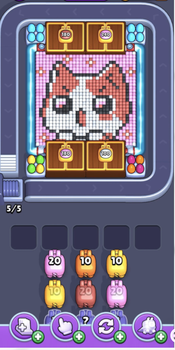 Cat Pixel Art Level