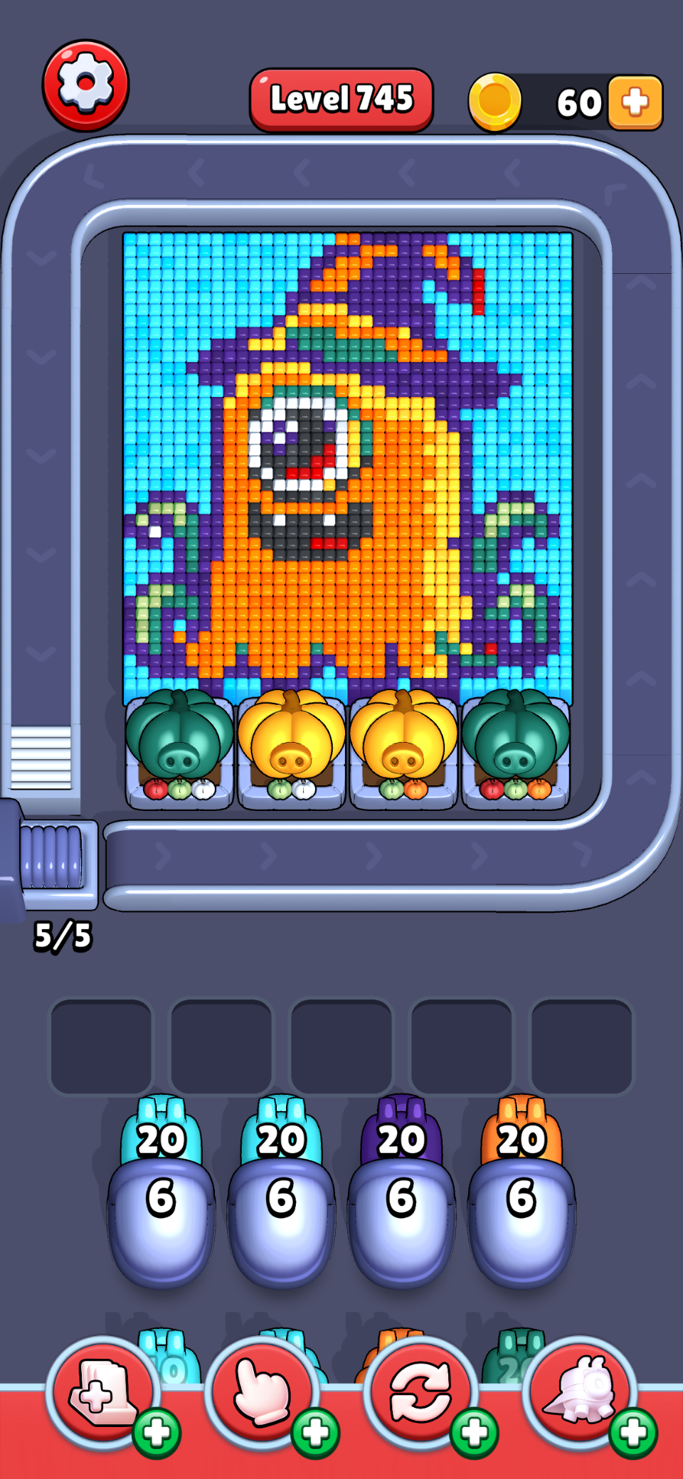 The one with the Halloween monster