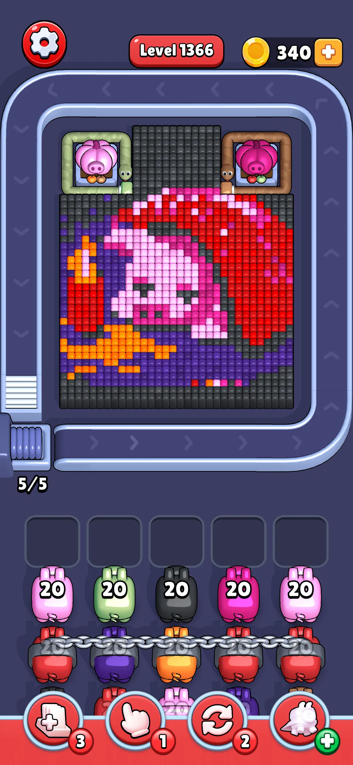The one with the red Pig