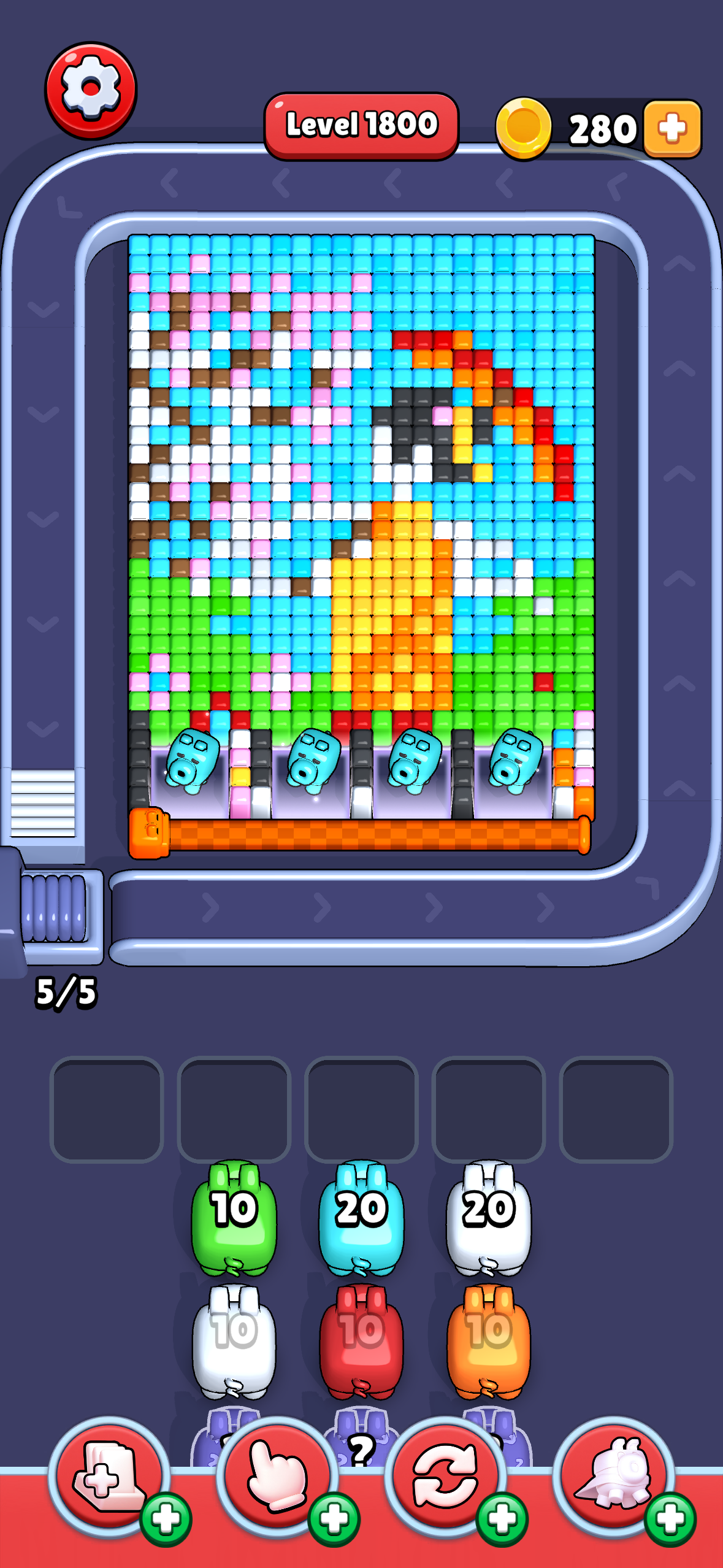 The little girl with an umbrella