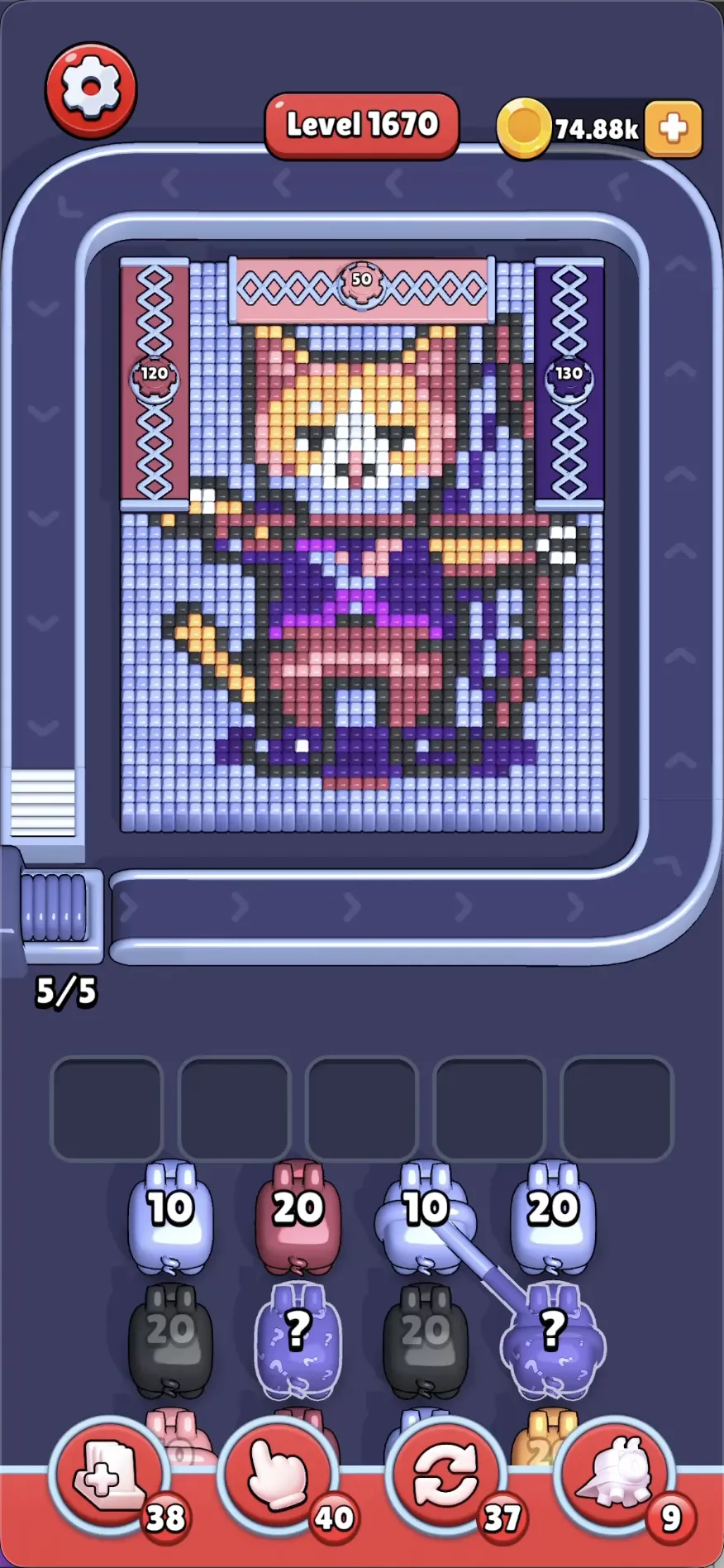 A cat shooting arrows