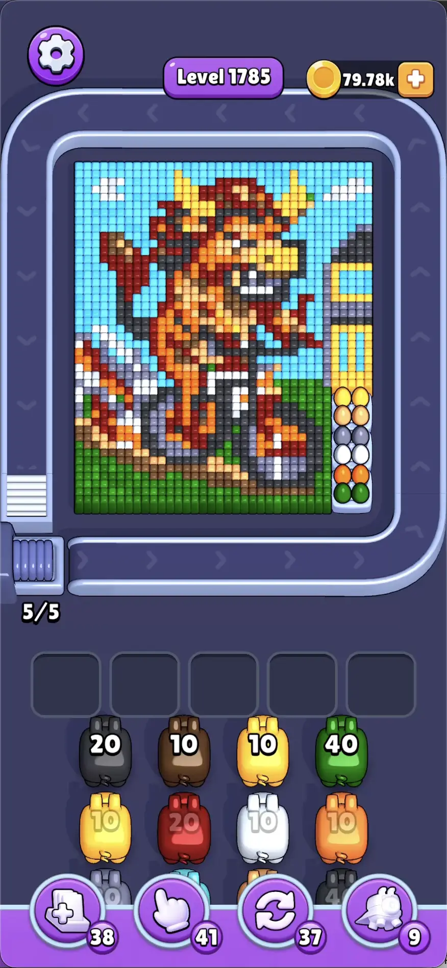 A fire dragon riding a bicycle