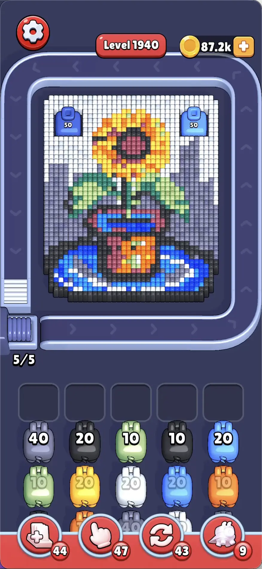 Sunflowers with flower pots