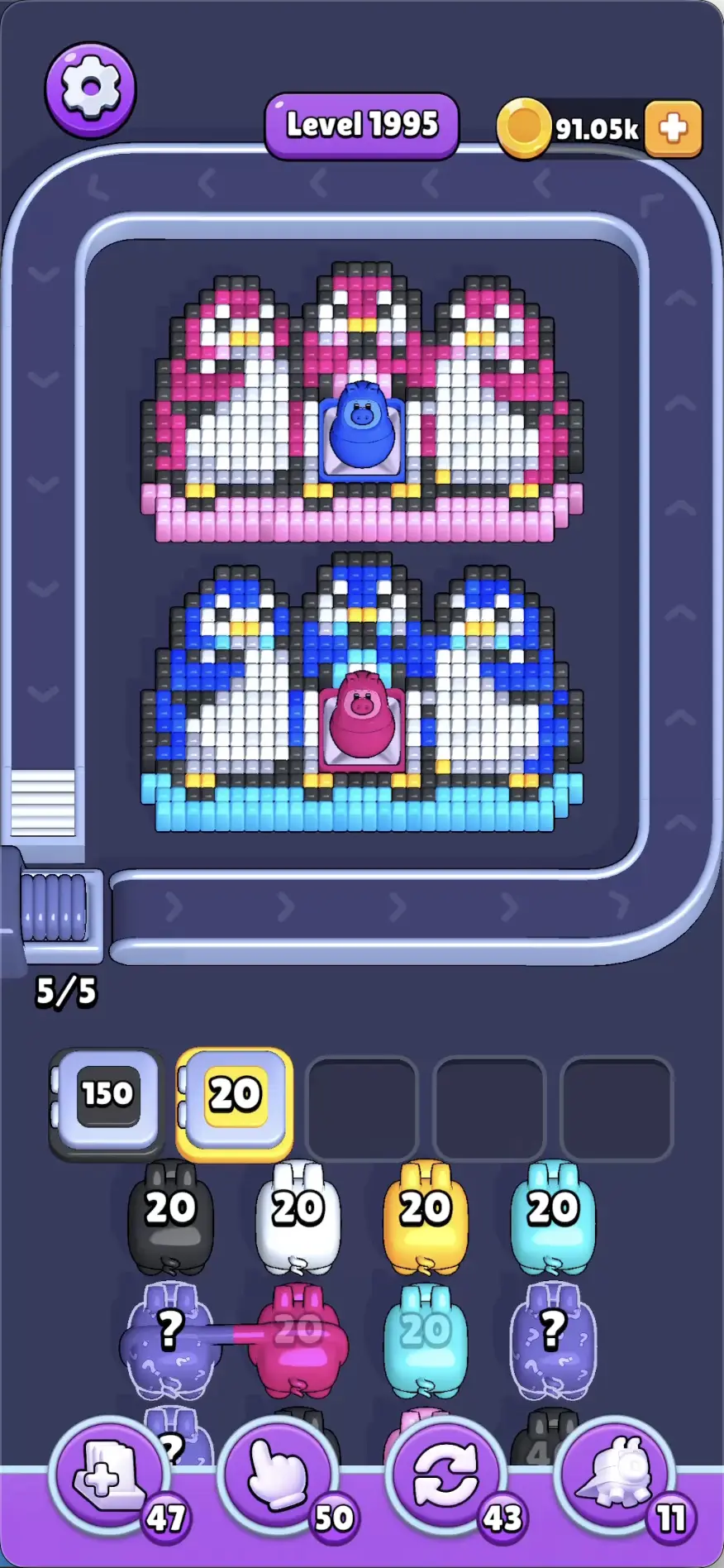 Six Penguins
