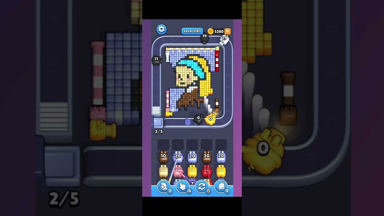 Pixel Flow Level 1185