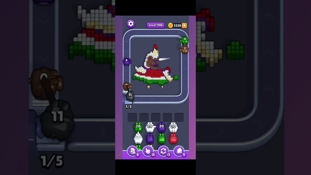 Pixel Flow Level 1186