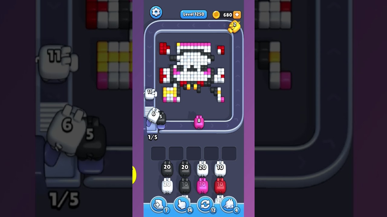 Pixel Flow Level 1250