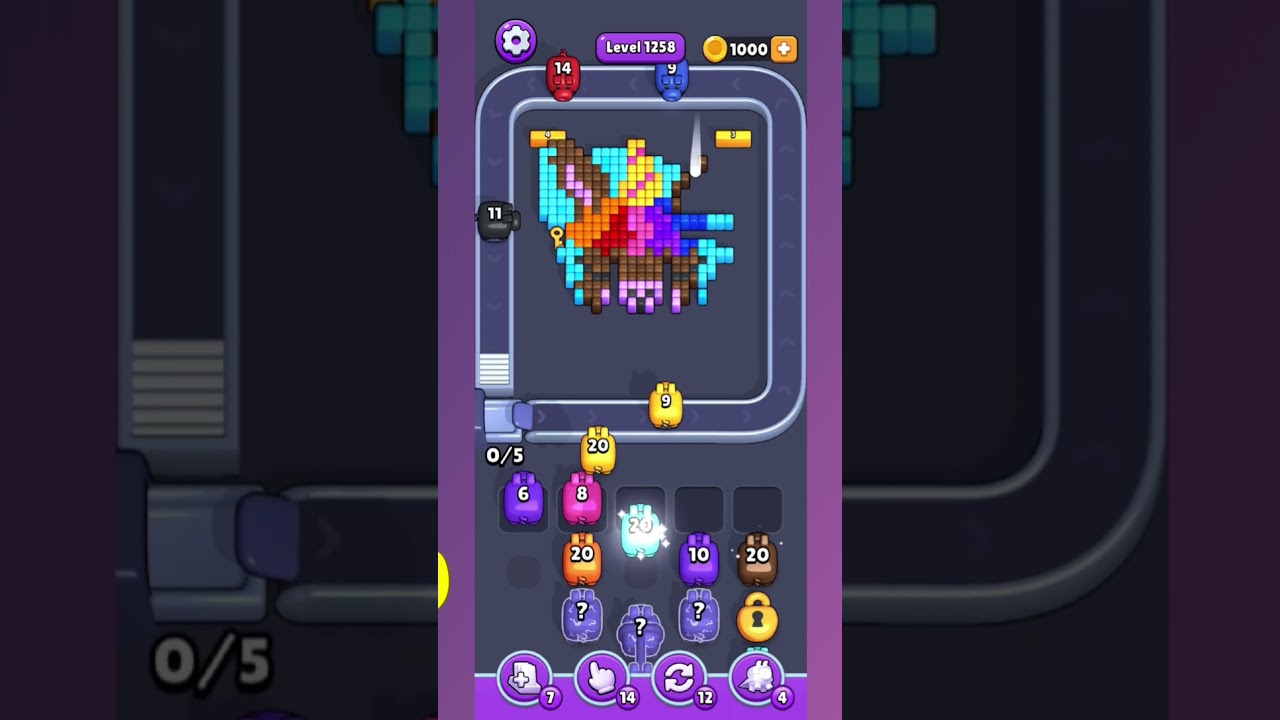 Pixel Flow Level 1258